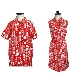 Vintage Daytimers Handmade Belted Dress with Shirt Jacket Women's 2X